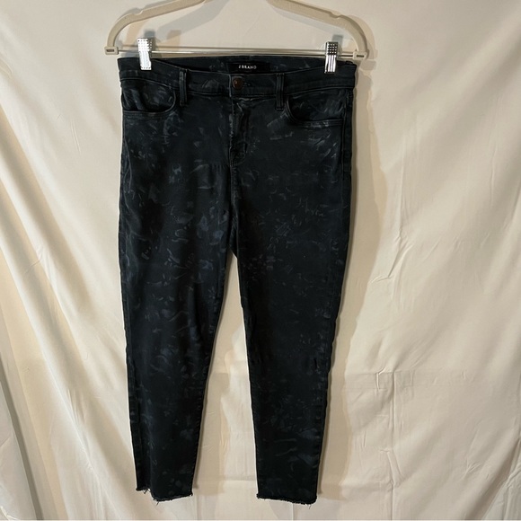 J Brand Super Skinny Black Tie Dye Jeans 30 - color Shat Glass - Picture 2 of 8